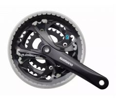 Shimano Acera FC-M361 hajtómű négyszögtengelyes láncvédővel (48/38/28 - 175mm) 7/8s.